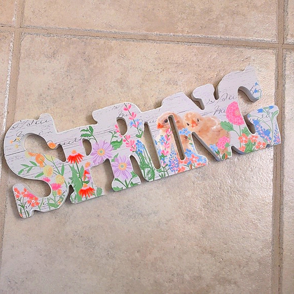NEW SPRING Tabletop Decor Sign - Picture 1 of 12